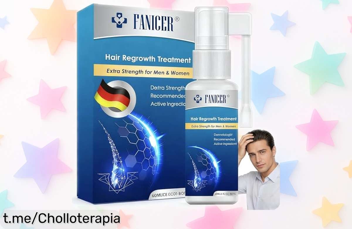 Sérum mágico para el crecimiento del cabello, con 60ml de nutrición y volumen. Aprovecha este ofertón impresionante y saca a relucir la fuerza de tu melena hoy mismo.