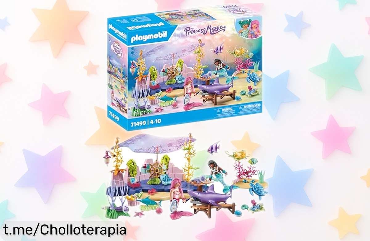 Set PLAYMOBIL Princess Magic 71499 con sirena y amigos del mar, ahora a precio loco: ¡disfruta cuidando animalitos en un mundo mágico! No esperes más y sumérgete en la diversión.