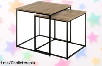 Set de 2 mesas de centro LOLAhome, un diseño moderno que llenará tu espacio de estilo y frescura. ¡Descubre este chollazo inesperado antes de que se acabe!