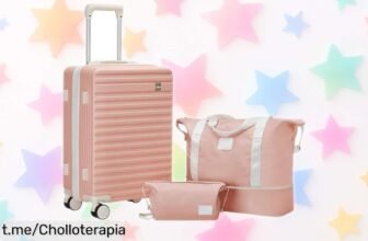 Set de 3 maletas ultraligeras Joyway con ruedas 360° y bolsa incluida a precio loco, ¡no te quedes sin ellas y viaja ligero con estilo!