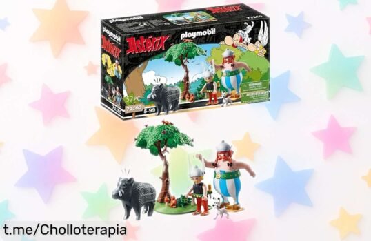Set de Astérix y Obélix PLAYMOBIL 71160 con árbol giratorio, ¡solo para valientes! Precio locazo que hará sonreír a los peques. No dejes pasar esta diversión única, corre a conseguirlo ya.