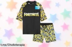 Set de bañador para niño Get Trend Fortnite, un ofertón que cuida del sol y les permite jugar felices sin preocuparse por nada. ¡Hazlo tuyo antes de que se acabe!