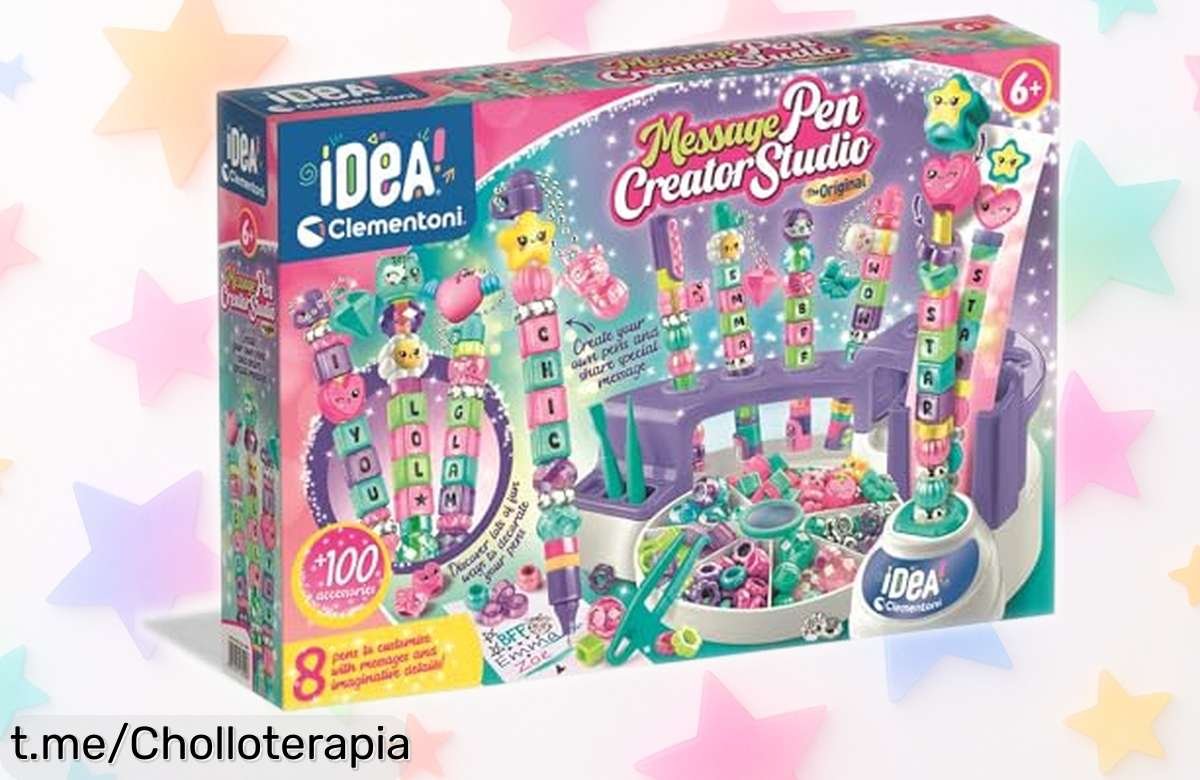 Set de bolis personalizados Clementoni: ¡Creatividad desatada para los peques con cuentas y pegatinas a un precio regalado! Dale vida a su imaginación ahora mismo.