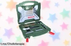 Set de brocas y puntas Bosch XLine de 50 piezas a precio súper rebajado: potencia en tus manos, ¡haz que cada proyecto brille sin romper el banco!