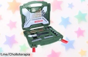 Set de brocas y puntas Bosch XLine de 50 piezas a precio súper rebajado: potencia en tus manos, ¡haz que cada proyecto brille sin romper el banco!