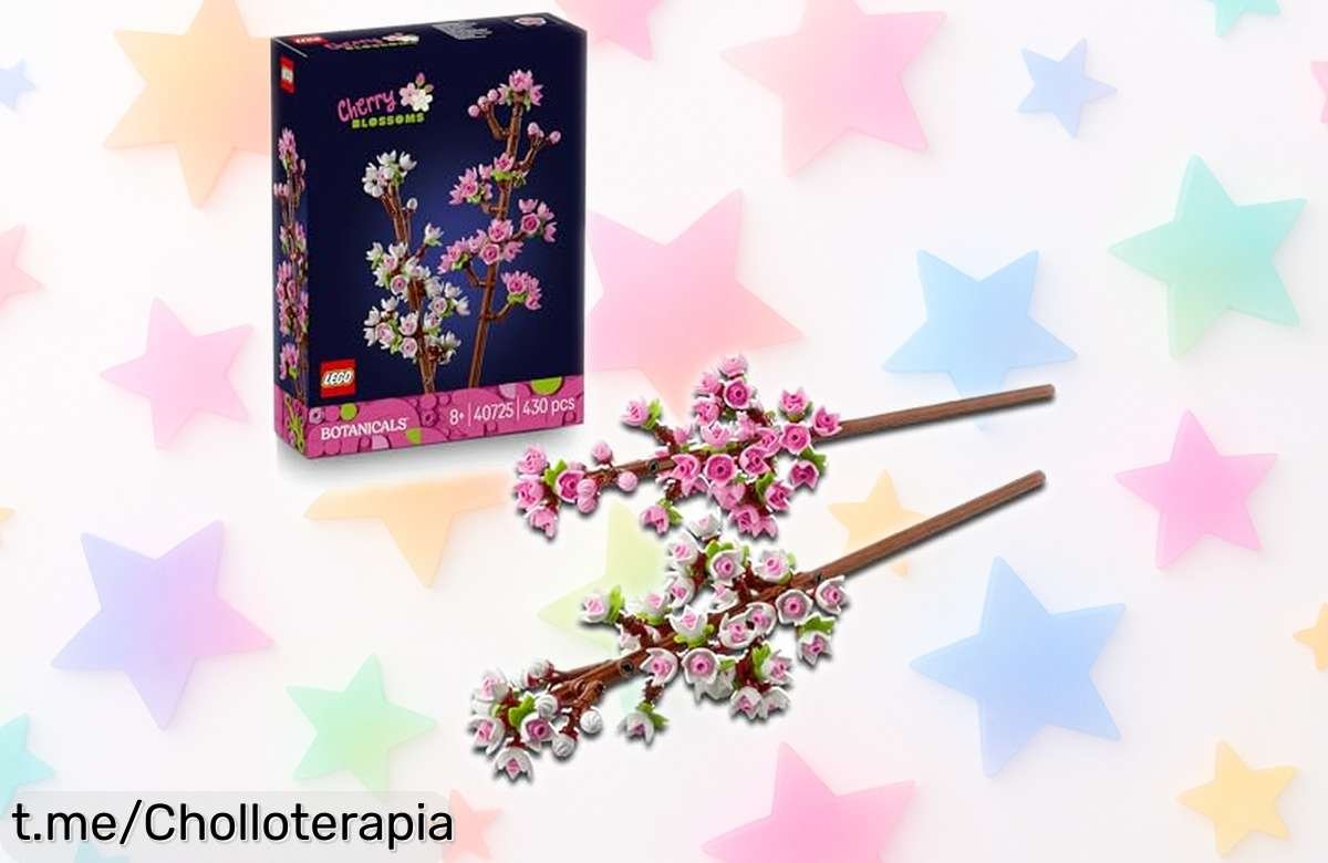 Set de flores Cherry Blossoms 40725 tipo LEGO, un detallazo a precio irreal que hará brillar tu mesa y encantará a peques y teens. ¡No dejes pasar esta oportunidad única!