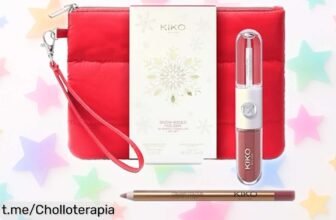 Set de labios KIKO Milano SnowKissed Holiday, ¡super oferta con barra y lápiz por un precio loco! Siente la seguridad y estilo que mereces ahora mismo.