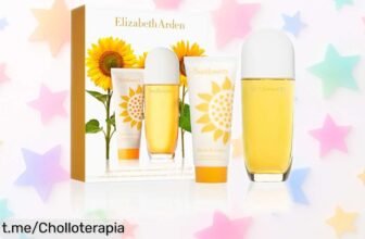 Set de perfume y crema corporal Elizabeth Arden con fragancia fresca y duradera que te hará sentir genial, ¡no dejes pasar este precio sorprendente!