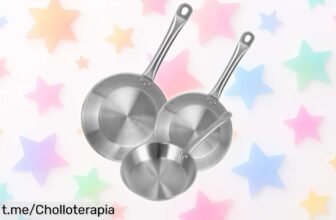 Set de sartenes Wellhome en acero inoxidable, el ofertón que estabas esperando: diseño antiadherente y compatible con inducción a un precio increíble que no puedes dejar escapar.