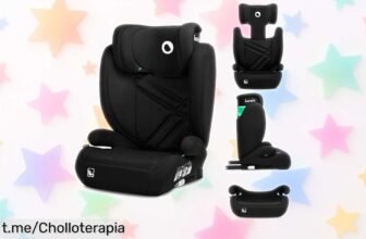 Silla de coche LIONELO HUGO ISIZE con Isofix y respaldo ajustable, ¡un super chollo para que tus peques viajen seguros y cómodos! No te quedes sin la tuya.