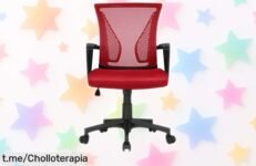 Silla de oficina Yaheetech con ruedas 360°: un ofertón que transformará tu manera de trabajar y estudiar, no te quedes sin la tuya antes de que desaparezca.