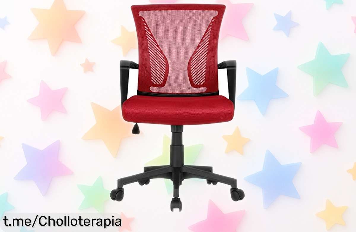 Silla de oficina Yaheetech con ruedas 360°: un ofertón que transformará tu manera de trabajar y estudiar, no te quedes sin la tuya antes de que desaparezca.