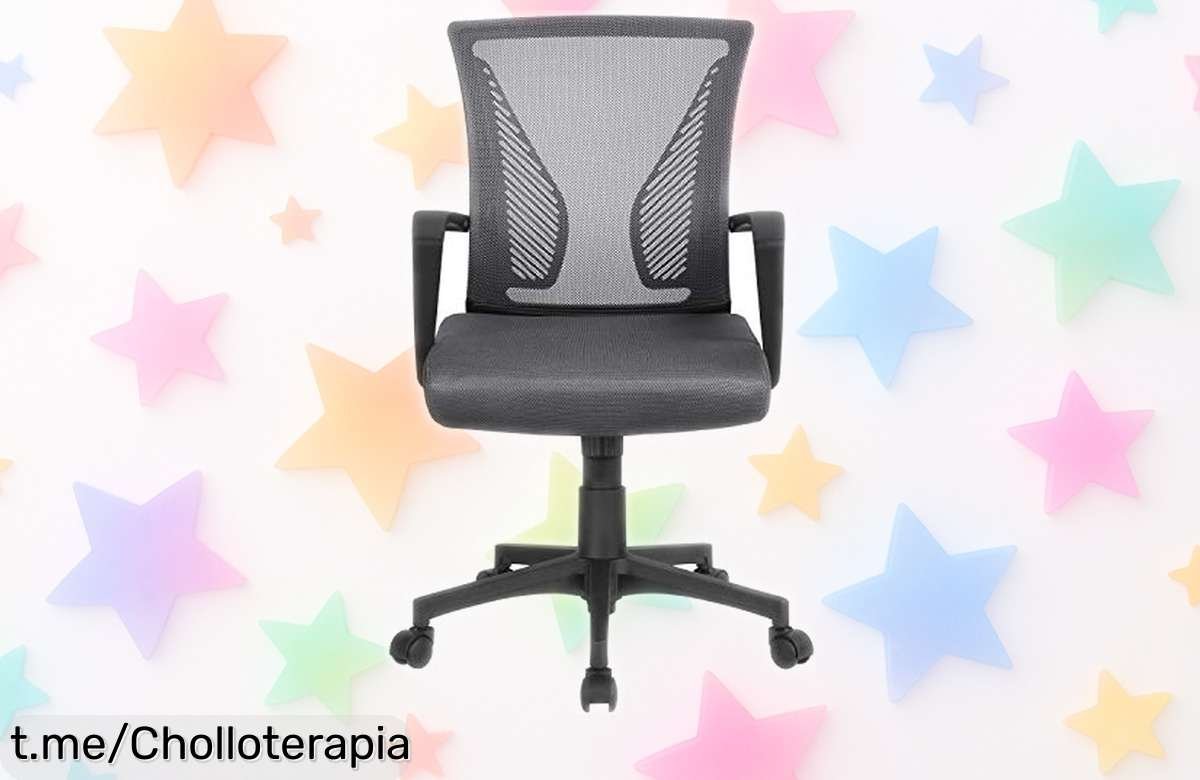 Silla de oficina con ruedas y función mecedora Yaheetech, el ofertón que esperabas para trabajar fresquito y disfrutar mientras te desplazas sin ruido; ¡no dejes pasar esta oportunidad!
