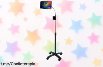 Soporte de pie para tablet CTA Digital con llave y ruedas: la seguridad que necesitas a un precio loco, ¡no te pierdas este ofertón en comodidad y facilidad!