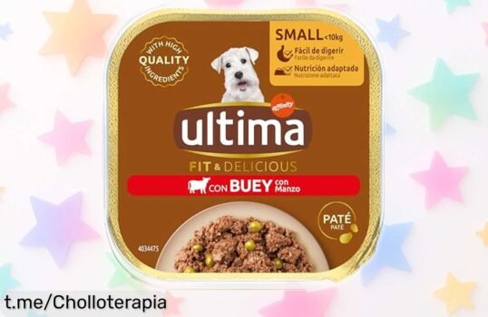 Sorprendente comida húmeda para perros pequeños adultos Ultima con pollo, ahora a un precio bestial que tu peludo agradecerá hoy mismo.