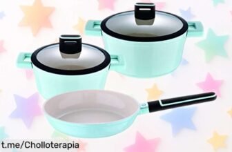 Sorprendente juego de cocina San Ignacio Cosy de 5 piezas, ideal para preparar tus platos favoritos sin que nada se pegue ¡No pierdas esta oportunidad increíble!