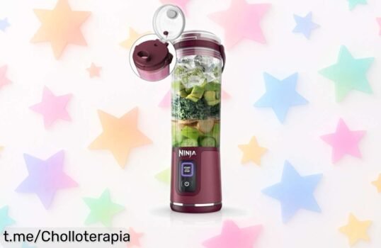 Sorprendente mini batidora Ninja Blast portátil que tritura hasta hielo en segundos, ¡aprovecha este ofertón y disfruta de tus smoothies favoritos donde quieras!