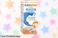 Spray Audispray Junior para limpiar y proteger los oídos de los peques, ¡un chollazo que deja sus orejitas suaves y felices! ¡No te quedes sin él!