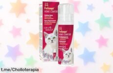 Spray antiarañazos Felisept Home Comfort para gatos, ¡con hierba gatera natural a un precio increíble que no volverás a ver! Dale felicidad a tu felino antes de que se agote.