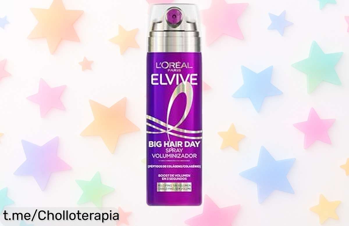 Spray de volumen instantáneo L’Oréal Elvive Big Hair Day para que tu cabello luzca espectacularmente fresco y radiante, ¡ahora a un precio de escándalo! Aprovecha antes que se agote.
