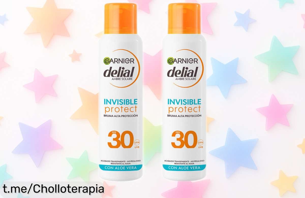 Spray solar invisible FPS30 de Garnier Delial en pack de 2: ¡precios locos para proteger tu piel y disfrutar del sol sin preocupaciones! ¡Aprovecha esta oferta única antes que se acabe!