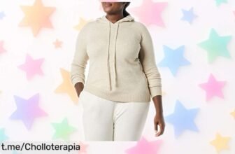 Sudadera con capucha Amazon Essentials que resalta tu figura y abriga de verdad, ¡ahora a un precio de escándalo! No te quedes sin la tuya, este chollo se va rápido.