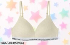 Sujetador triangular de Women’secret con relleno natural: ¡ofertón imperdible que realza tu look por un precio loco! No te lo pierdas, es hora de brillar.