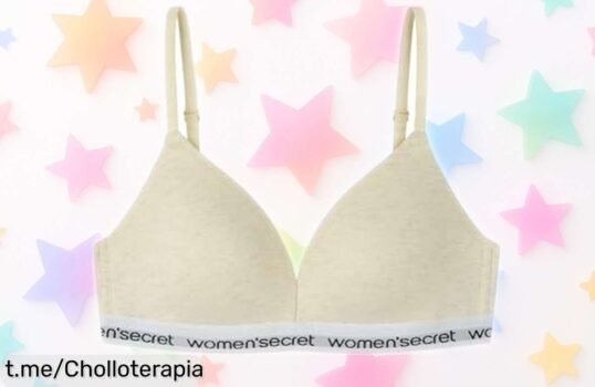 Sujetador triangular de Women’secret con relleno natural: ¡ofertón imperdible que realza tu look por un precio loco! No te lo pierdas, es hora de brillar.