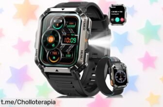 Super reloj inteligente IOWODO con Bluetooth, batería de 20 días y 123 modos deportivos a un precio de escándalo. ¡No te pierdas esta oportunidad única!