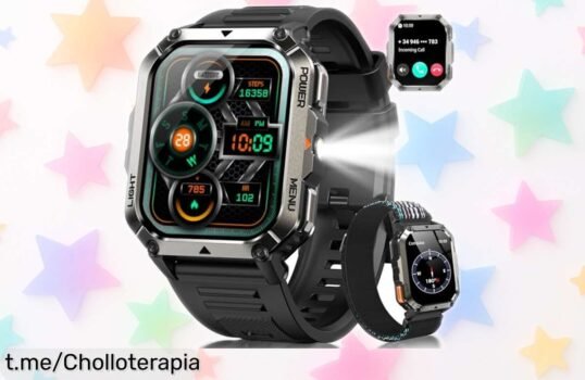 Super reloj inteligente IOWODO con Bluetooth, batería de 20 días y 123 modos deportivos a un precio de escándalo. ¡No te pierdas esta oportunidad única!