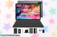 Tableta de 10,1” con WiFi y teclado: ¡un ofertón que no se ve todos los días! Trabaja o disfruta de tus series sin pensarlo dos veces. ¡Aprovecha esta ganga ahora mismo!