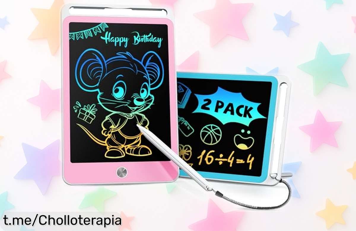 Tableta de dibujo infantil ORSEN, ¡diversión y creatividad sin molestias a un precio de ganga! Haz feliz a tu pequeño artista antes que se acaben.