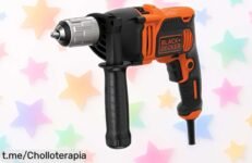 Taladro percutor Black+Decker BEH550, potencia y rapidez al mejor precio de la historia, aprovecha esta oferta antes de que desaparezca. ¡Es tu momento!