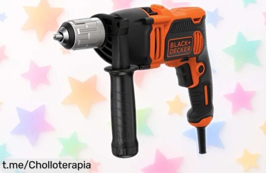 Taladro percutor Black+Decker BEH550, potencia y rapidez al mejor precio de la historia, aprovecha esta oferta antes de que desaparezca. ¡Es tu momento!