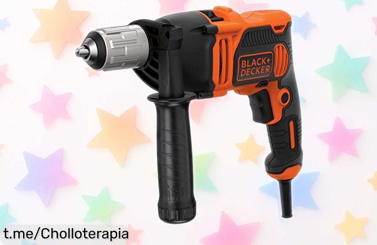 Taladro percutor Black+Decker BEH550, potencia y rapidez al mejor precio de la historia, aprovecha esta oferta antes de que desaparezca. ¡Es tu momento!