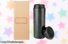 Taza de viaje GMYIAK con diseño de mármol y tapa a prueba de derrames, ¡un ofertón que no puedes dejar escapar para disfrutar tu café donde quieras!