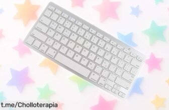 Teclado Bluetooth ultrafino Goshyda con diseño alemán: ofertón que te permitirá escribir sin líos hasta 10 metros, ¡hazte con el tuyo antes de que desaparezca!