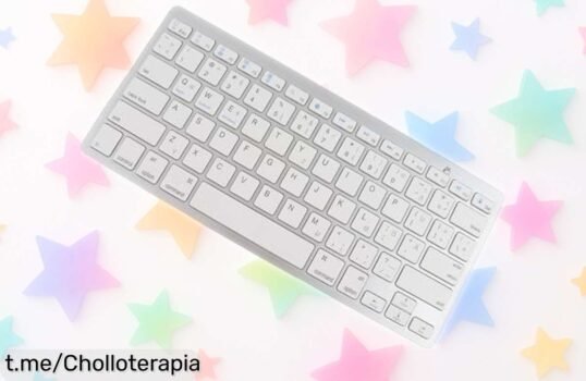 Teclado Bluetooth ultrafino Goshyda con diseño alemán: ofertón que te permitirá escribir sin líos hasta 10 metros, ¡hazte con el tuyo antes de que desaparezca!