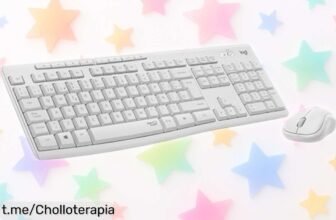 Teclado y ratón Logitech MK295: El super chollo silencioso que te ofrece tranquilidad para estudiar o trabajar, ¡no dejes escapar esta oportunidad única!