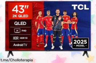 Tele de 43” TCL 43V5C con Android TV, calidad de imagen impresionante a un precio de locura que no puedes dejar escapar. ¡Hazte con ella y disfruta cada serie como nunca!