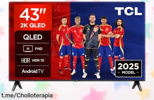 Tele de 43” TCL 43V5C con Android TV, calidad de imagen impresionante a un precio de locura que no puedes dejar escapar. ¡Hazte con ella y disfruta cada serie como nunca!