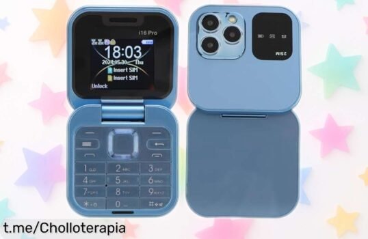 Teléfono móvil con tapa Yunir para mayores, pantalla doble y botones grandes a un precio increíble que no querrás dejar escapar. ¡Mejora tu comunicación ya mismo!