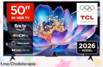 Televisor TCL 50V6D de 50” con imagen brutal y tecnología gaming a precio loco, no podrás creer lo que incluye. ¡Llévatelo ahora antes de quedarte sin él!
