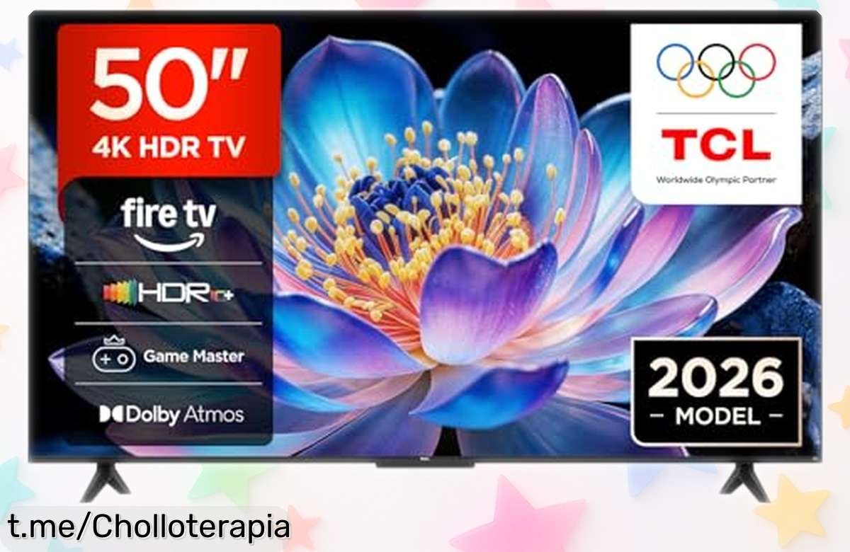 Televisor TCL 50V6D de 50” con imagen brutal y tecnología gaming a precio loco, no podrás creer lo que incluye. ¡Llévatelo ahora antes de quedarte sin él!