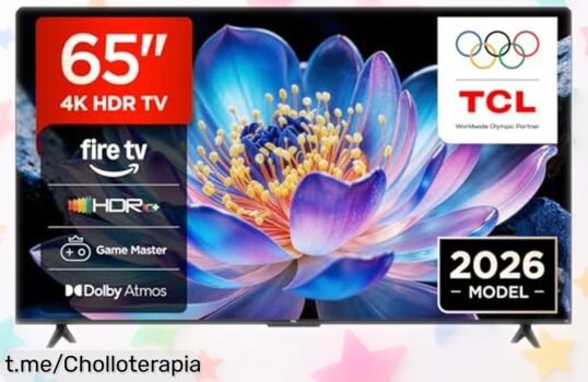 Televisor grande TCL 65V6D con imagen súper realista y movimiento ultra fluido, ¡ofertón imperdible que transformará tus momentos de entretenimiento!