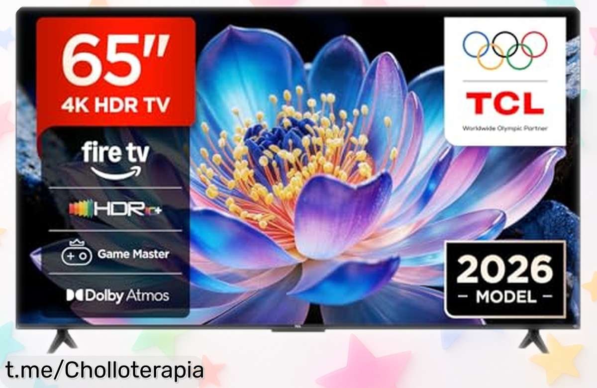 Televisor grande TCL 65V6D con imagen súper realista y movimiento ultra fluido, ¡ofertón imperdible que transformará tus momentos de entretenimiento!