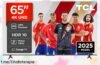 Televisor smart TCL 65V6C de 65” con imagen 4K y sonido Dolby, ¡una locura a un precio increíble para disfrutar como nunca en casa!