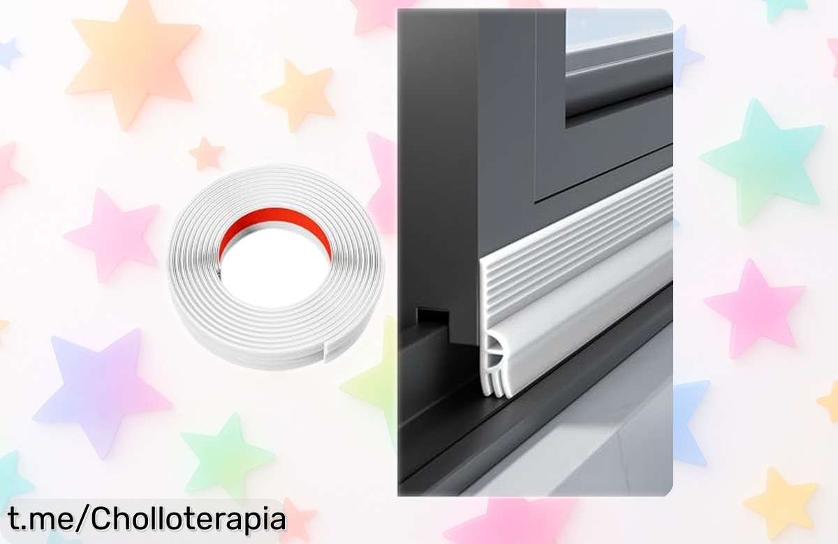 Tira autoadhesiva Veki Burlete para ventanas: ¡Sella polvo, agua y frío mientras silencia el ruido en tu hogar! No dejes pasar este chollazo que mejora tu confort.