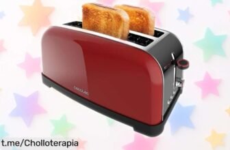 Tostador vertical Cecotec Toastin’ Time 1500 para un desayuno rápido y perfecto, ¡aprovéchate de este ofertón único que hará tus mañanas más ricas!