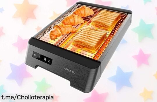 Tostadora horizontal Cecotec NiceSlice Touch para tus tostadas perfectas a un precio de escándalo que no podrás dejar pasar, ¡dale sabor a tu desayuno ahora mismo!
